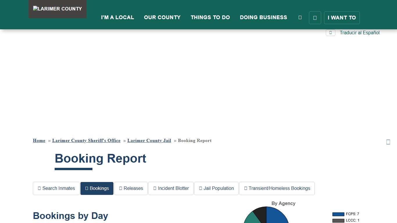 Booking Report | Larimer County